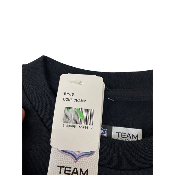 Philadelphia Eagles NFL Conference Champions T-Shirt Black size L/G SKU 8507 - Picture 4 of 9